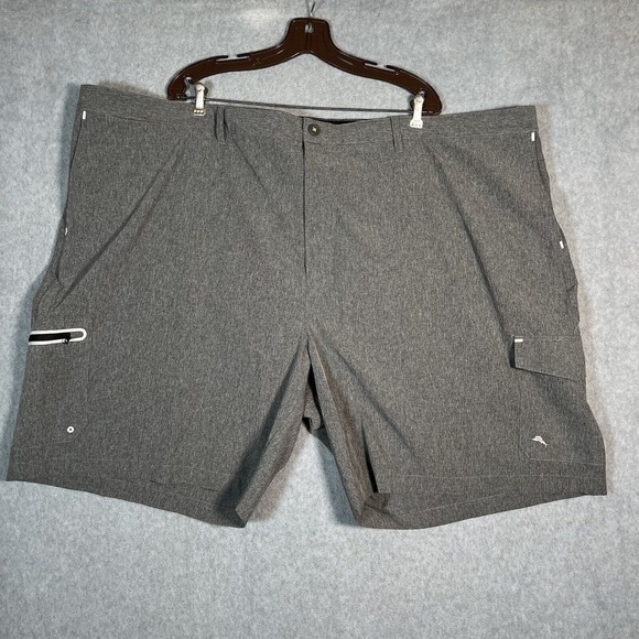 Tommy Bahama Swim Trunks Short Mens 5XLB Gray Beach Big Tall Cruise Stretch - Picture 1 of 15